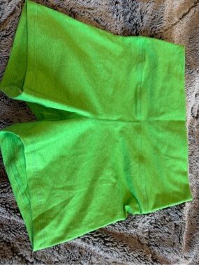 Fleo Neon Green Athletic Shorts